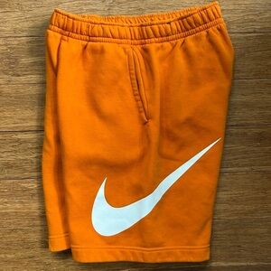 NIKE Men’s Orange Fleece 9” Inseam Sz Small
